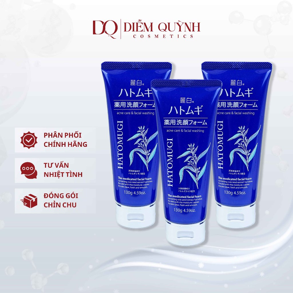 Sửa rửa mặt ý dĩ Hatomugi Nhật Bản 130g, 170g