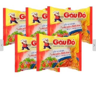 Mì gấu đỏ tôm và gà 63g