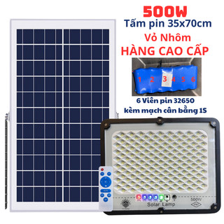 Đèn Năng Lượng Mặt Trời , Đèn Năng Lượng Mặt Trời Chống Lóa Vỏ Nhôm nguyên khối 100W 200W 500W - BẢo hành 2 năm