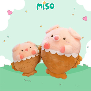 Gấu bông heo lulu đuôi cá, gấu nhồi bông cao cấp