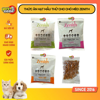 Thức ăn hạt cho chó mèo gói nhỏ dùng thử zenith puppy - zenith adult - zenith senior 40g