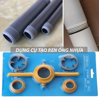 Dụng cụ vặn tạo ren ống nhựa chuyên dụng, gia công tạo ren ngoài ống pvc, sửa chữa ống