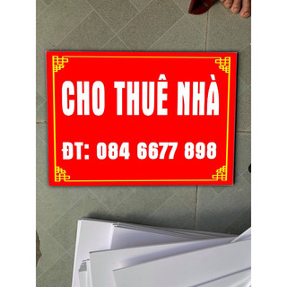 Tấm Quảng Cáo 60-80cm dầy 5 ly ngoai trời, về chỉ gắn keo treo tường