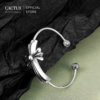 Vòng tay / vòng cuff Chrome Heart trơn thiết kế unisex nam nữ cá tính, bạc 925 - Cactus Accessoriess
