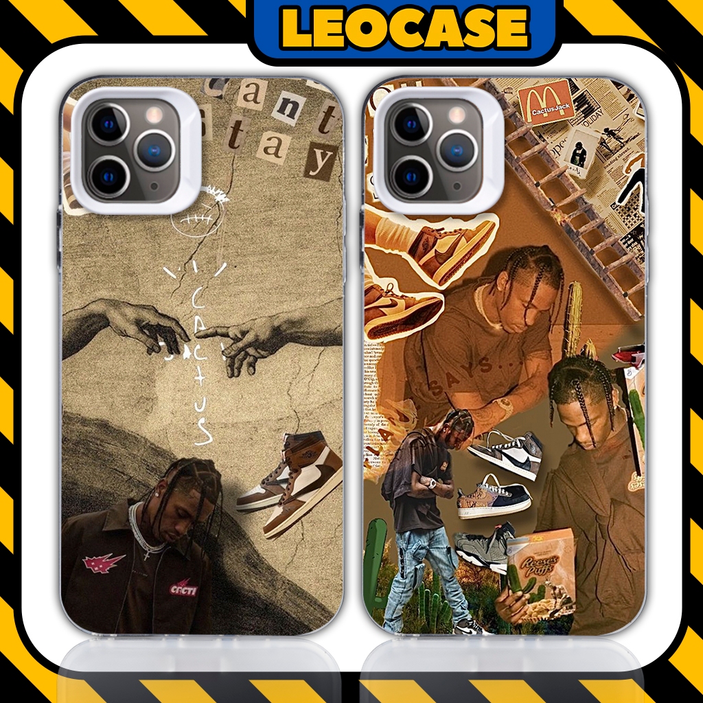 Ốp lưng iPhone silicone cao cấp Leocase Travis Scott rapper aesthetic ốp y2k cho iPhone 15/14/13/12/