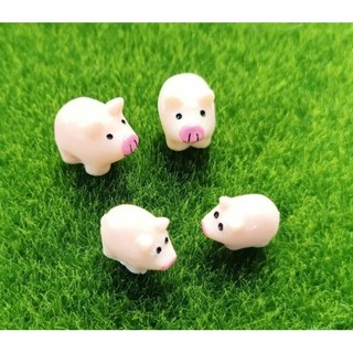 Heo con mini 1.6x1.2cm phụ kiện trang trí tiểu cảnh chậu cây