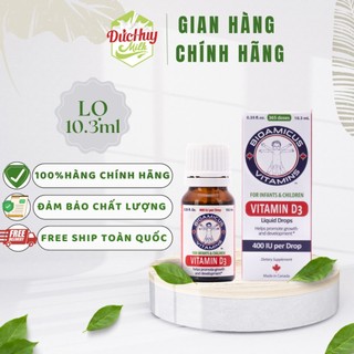 Vitamin d3 bioamicus 400iu/giọt 10ml