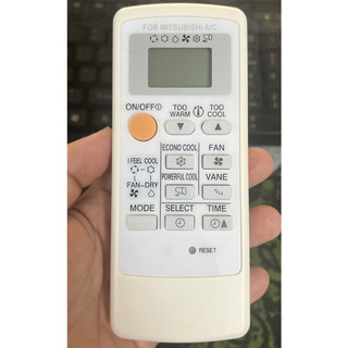 (CHÍNH HÃNG GIÁ RẺ 39K) Điều khiển điều hoà MITSUBISHI 1 chiều inverter mặt trắng - hàng mới 100%-Bh 3 tháng lỗi 1 đổi 1