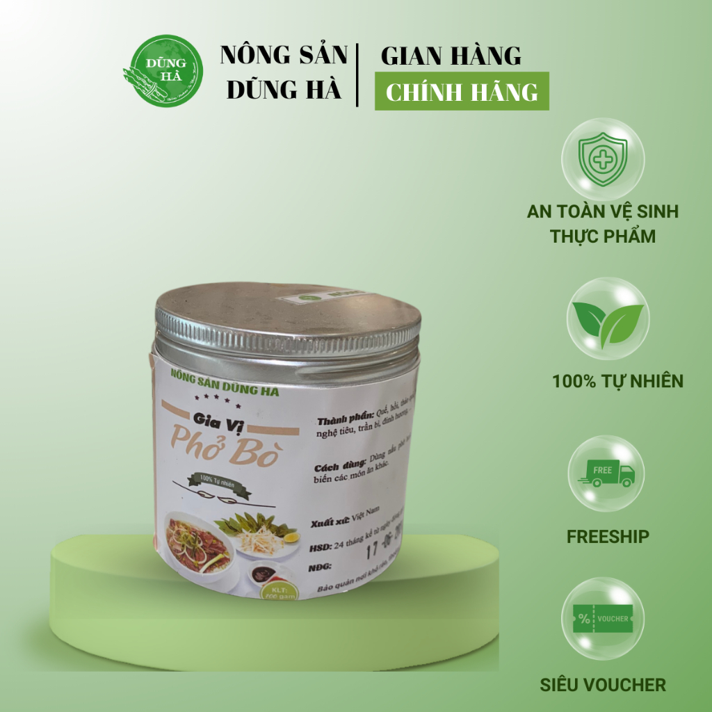 BỘT GIA VỊ PHỞ BÒ nguyên chất cho món phở bò chuẩn vị, hương thơm hấp dẫn