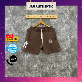 Quần Short NEW ERA NY Lệch Nâu Auth | Jan.Authentic