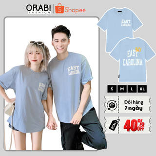 Áo thun nam nữ unisex áo đôi form rộng thiết kế in chữ nổi bật thiết kế cổ tròn
