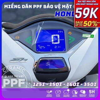 Miếng dán PPF bảo vệ mặt đồng hồ xe Honda SH PPF chống trầy xước màn hình SH