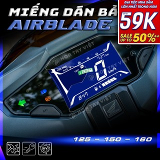 Miếng dán PPF bảo vệ mặt đồng hồ xe AB 2020 - 2024 bảo vệ mặt đồng hồ xe Airblade 2020 - 2024