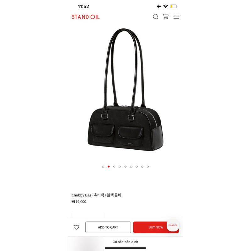 Túi Stand Oil chubby bag