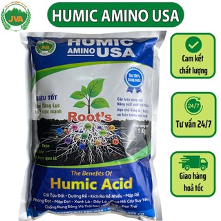 Phân bón humic amino usa 1kg kích rễ tăng trưởng cây jva19 vietnhat