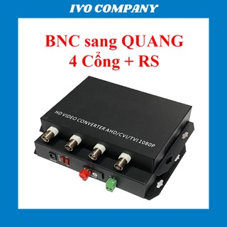 Bộ Chuyển Đổi Video Analog BNC Sang Cáp Quang 4 Cổng 1080P