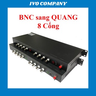 Bộ Chuyển Đổi Video Analog BNC Sang Cáp Quang 8 Cổng 1080P