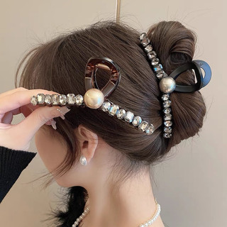 Kẹp Tóc Cỡ Lớn Lấp Lánh Dài 13 Cm Đính Đá Sang Trọng Dành Cho Nữ