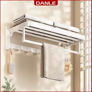 Kệ treo nhà tắm DANLE dán tường treo khăn, quần áo, đồ dùng phòng tắm. Chất liệu nhôm không hàng không cao cấp (DL 0134)
