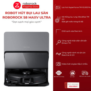 Robot hút bụi lau nhà roborock s8 pro ultra/ s8 maxv ultra – phiên bản quốc tế – bảo hành 24 tháng