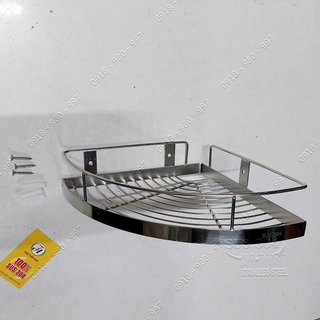Kệ góc nhà tắm - Kệ góc inox 304 - Kệ gia vị góc inox 304 KGGV01 (ship nhanh 4h Tp.HCM)