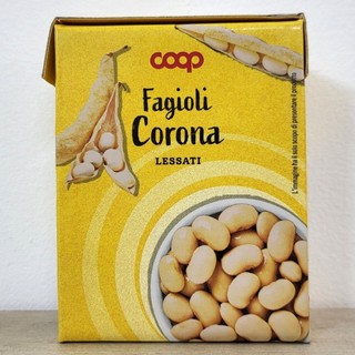 COOP (hộp giấy CORONA 380g) ĐẬU CORONA Ý NGÂM NƯỚC MUỐI Fagioli Corona Lessati