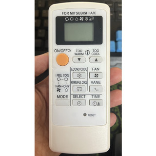 (CHÍNH HÃNG GIÁ SỈ 39K) Remote máy lạnh - Điều khiển điều hòa mitsubishi 1 chiều inverter mặt đen-Bh 3 tháng lỗi đổi mới