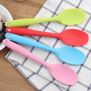 Thìa Silicon "Quấy Bột An Toàn" Chống Xước Men Nồi Chảo "chịu được nhiệt độ cao"