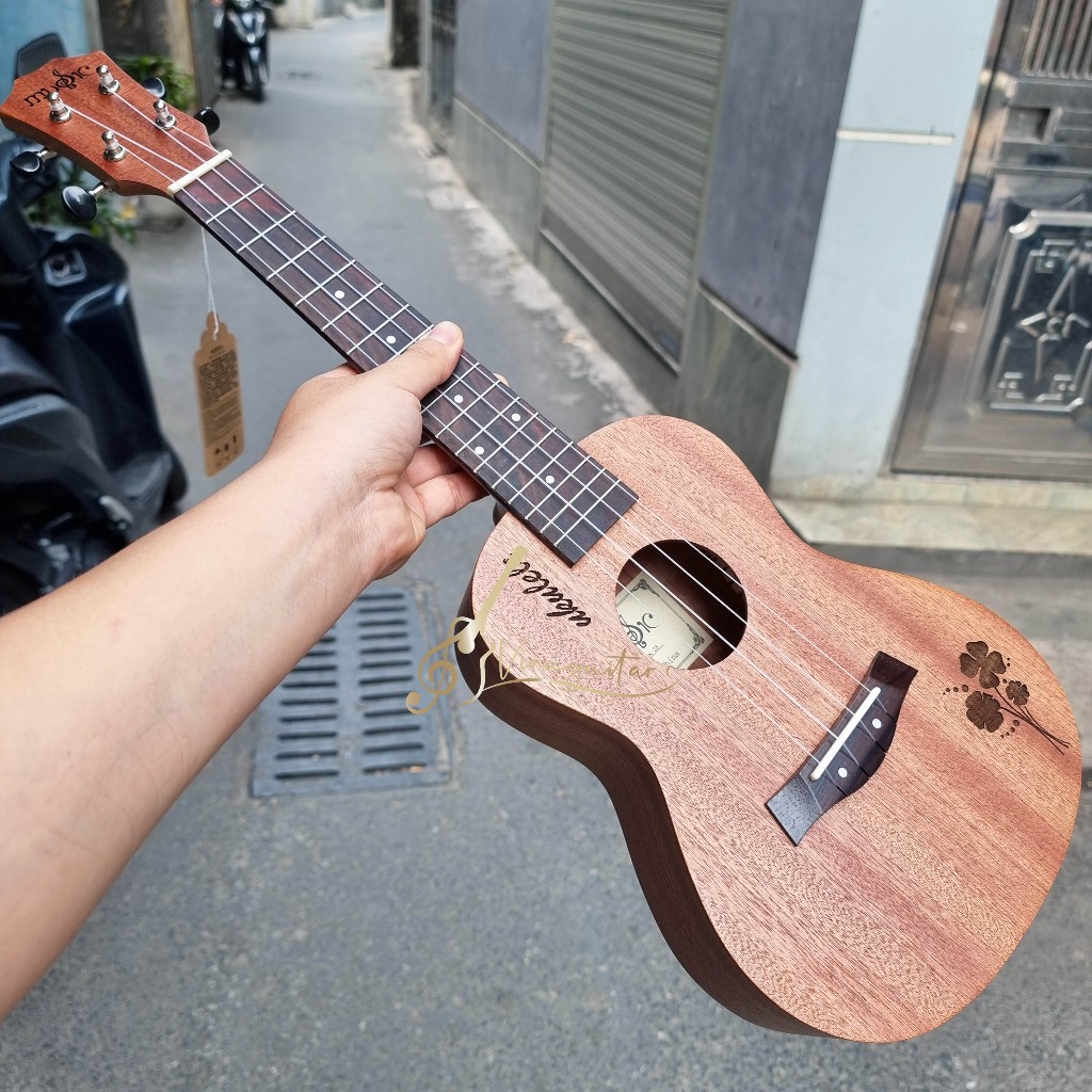 Đàn Ukulele Concert Tenor BWS Music Cỏ 4 Lá May Mắn Full Gỗ Mahogany Bảo Hành 2 Năm