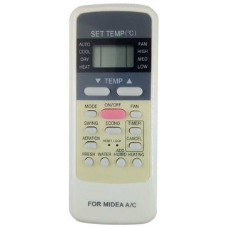 (CHÍNH HÃNG GIÁ RẺ 30K) Điều khiển điều hoà MEDIA 2 chiều thường có nút hồng -Bh 3 tháng lỗi đổi mới