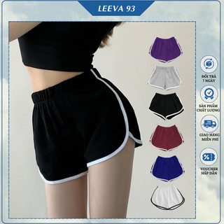 Quần đùi nữ thể thao quần short phối viền co dãn 4 chiều Q05