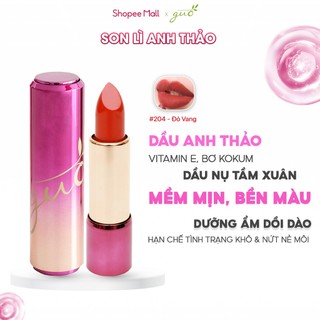 Son Lì Anh Thảo Màu Đỏ Vang mềm môi, trắng da - Red Tango GUO 5gr