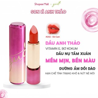 Son Lì Anh Thảo Màu Đỏ Cam Aurora GUO - True Matte Lipstick GUO 5gr