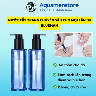 Nước tẩy trang chuyên sâu BLUEMAN dành cho mọi loại da, làm sạch lớp trang điểm và bụi bẩn- Nước tẩy trang dành cho nam
