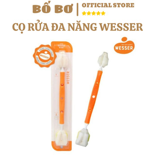 Dụng cụ cọ rửa vệ sinh bình sữa và núm ti wesser 2 đầu đa năng