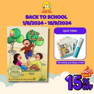 Tập 96 trang ký ức tuổi thơ thuận tiến -4 ô ly vuông-120gsm