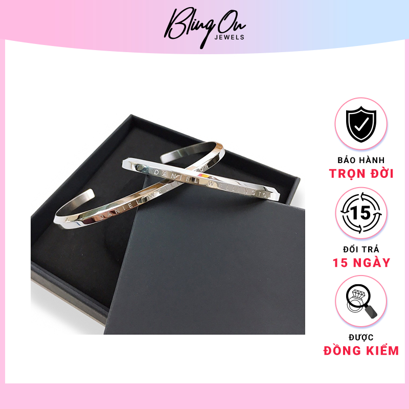 Vòng Lắc Tay Đôi Cuff DW Unisex Bản Đẹp Không Gỉ Twenty Jewelry Vòng Tay Đôi Cuff DW Nam Nữ Tình Yêu