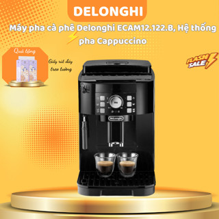 Máy pha cà phê Delonghi ECAM12.122.B, Hệ thống pha Cappuccino, pha được cà phê hạt hoặc cà phê bột, Bảo hành 12 tháng