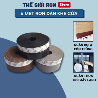 6 Mét Ron Chặn Khe Cửa Ngăn Bụi, Thanh Dán Miếng Chặn Cửa Toilet, Chống Côn Trùng 25 35 45mm