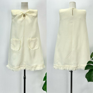 HIPU.VNXK - Đầm babydoll Jaju sát nách phối nơ ngực, có mút vai.