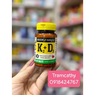 Vitamin d3 và k2 của mason 100 viên