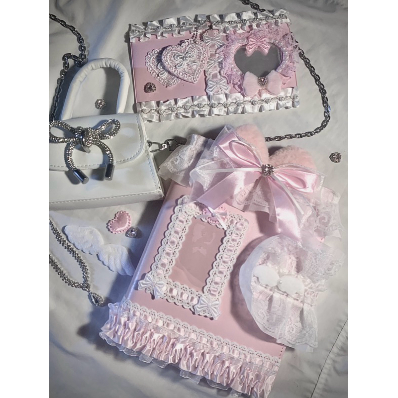 🐰binder decor ren,cánh thiên thần,toploader siu xinhh