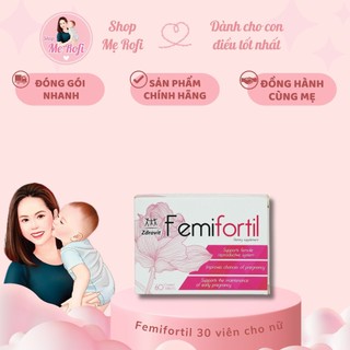 Femifortil Vitamin tổng hợp Bổ trứng cho Nữ hộp 60 viên Hàng nhập khẩu chính hãng - Mẹ Rofi