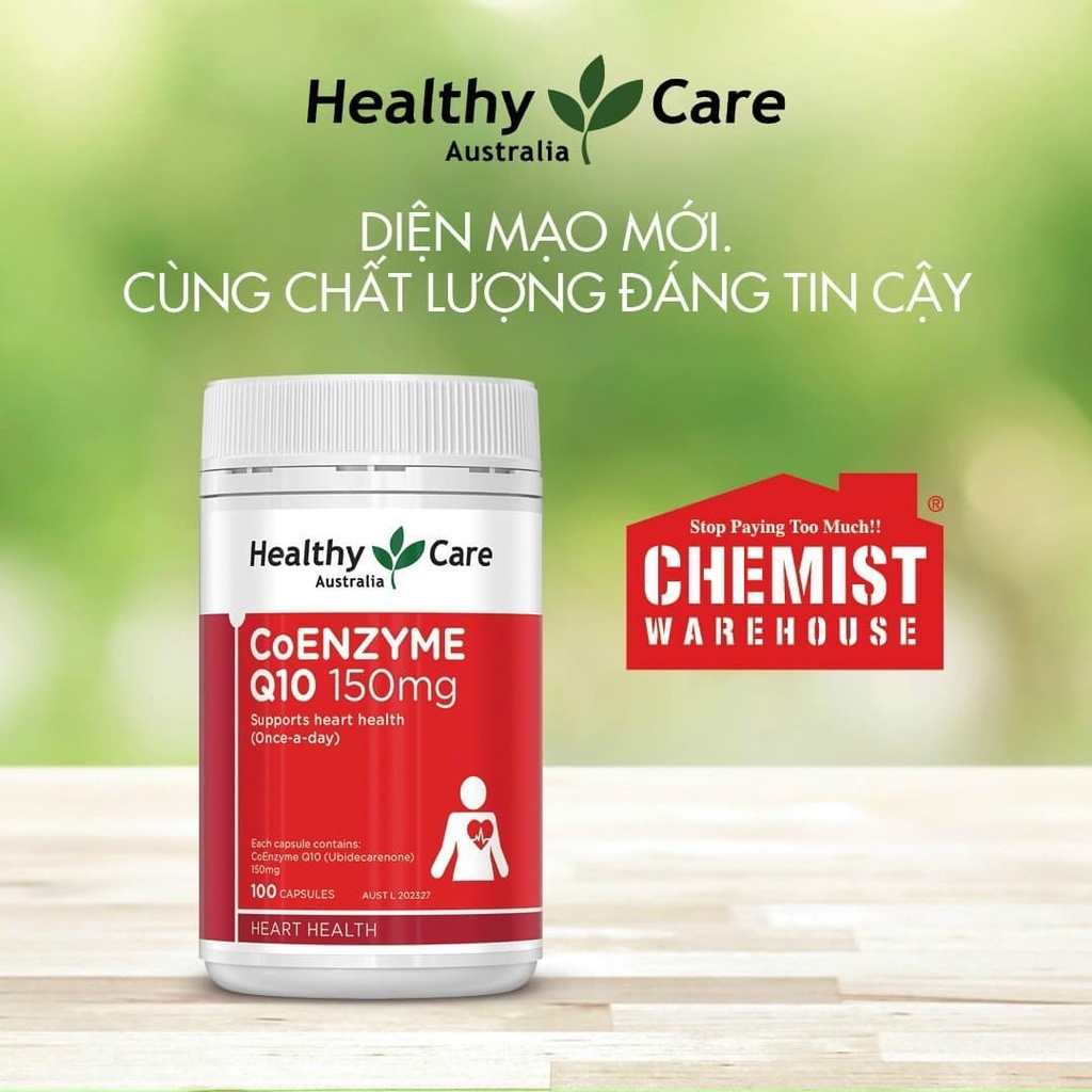 Healthy Care CoEnzyme Q10 150mg - 100 viên 💙 Chemist Warehouse - Úc