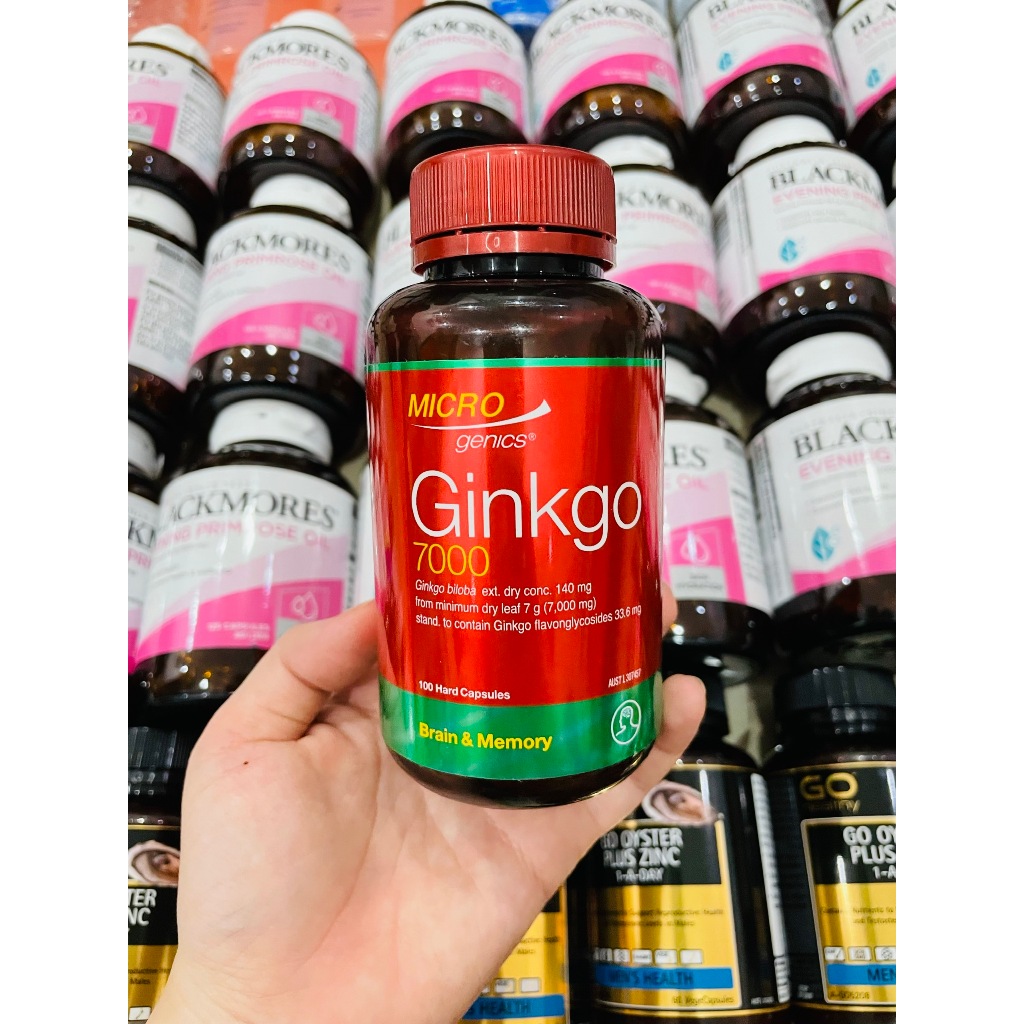 Bổ não Microgenics Ginkgo 7000 - 100 viên 💙 Chemist Warehouse - Úc