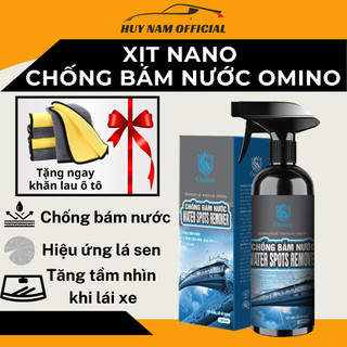 Xịt Nano Chống Bám Nước Omino Xịt Phủ Kính Gương Chiếu Hậu Tạo Hiệu Ứng Cánh Sen-Chống Xước Sơn Xe Kính Lái Ô Tô Xe Máy