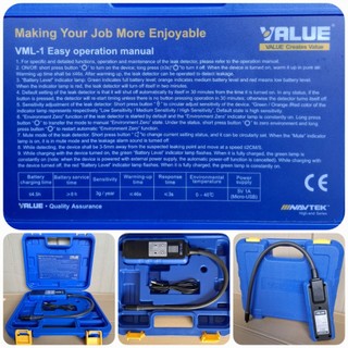 MÁY DÒ GAS VALUE VML - 1 PHƯỚC MÃI