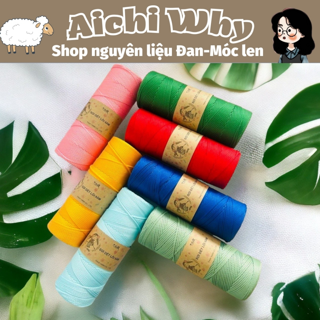 Sợi dệt trơn móc túi,mũ-148g (86 màu)