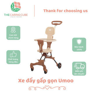 Xe đẩy gấp gọn Umoo màu kem