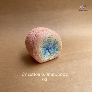 Sợi cầu vồng Cotton, 100g, Chouihandmade, đan móc áo, váy